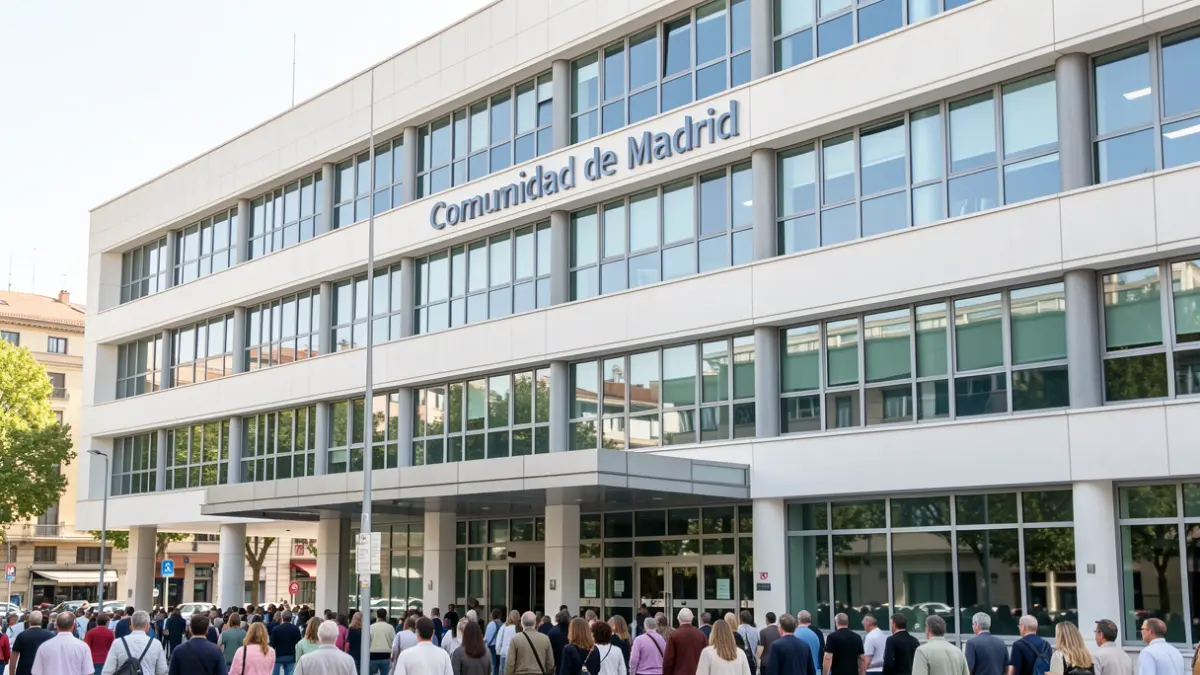 Facade of the Hospital Universitario José Germain in Madrid.