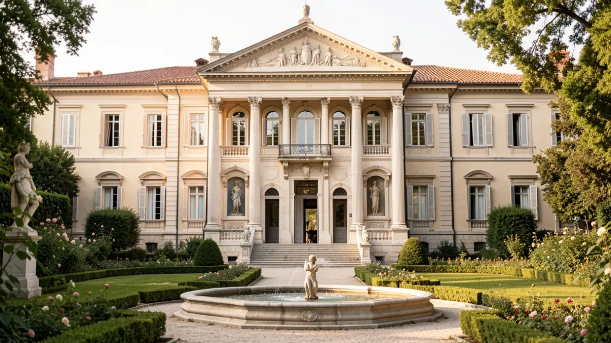 Facade of the Sorolla Museum in Madrid.