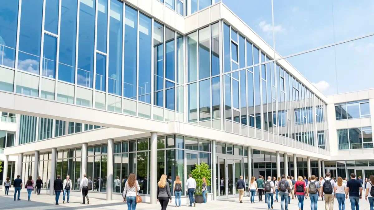 Generic image of a modern university building.