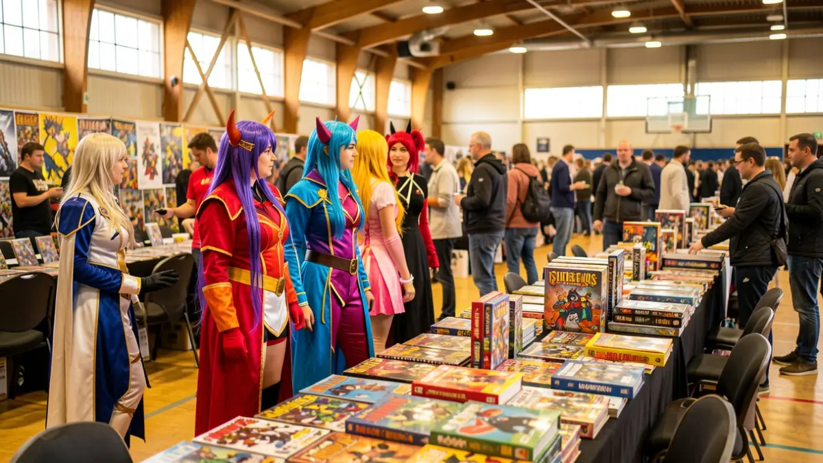Imagen genérica de una convención de cómics y cultura friki.