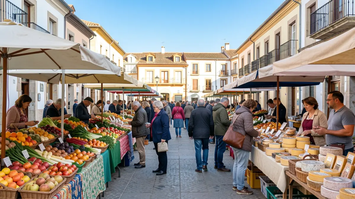 Market of Madrid agri-food products in Hoyo de Manzanares.
