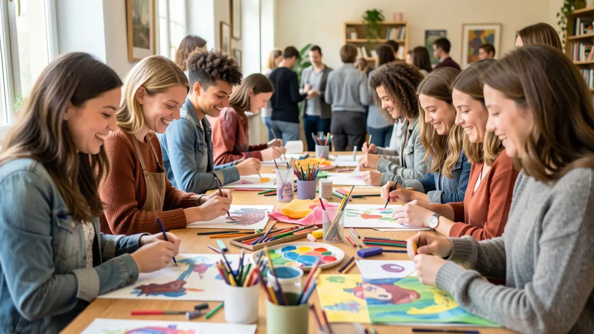Generic image of young people participating in a creative workshop.