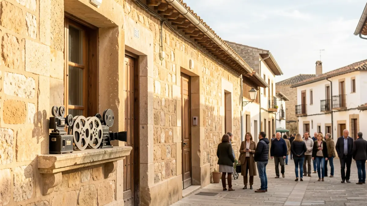 Fachada de la futura Casa del Cine en Collado Mediano, inspirada en la vivienda de Carlos Saura.