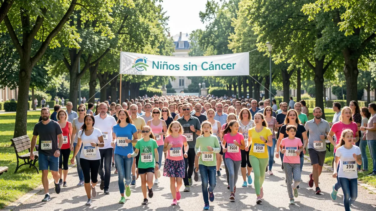 Imagen genérica de una carrera solidaria por niños con cáncer.