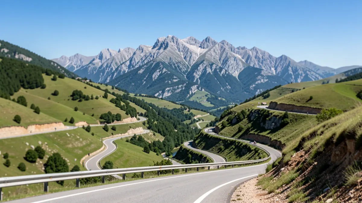 Generic image of the Sierra de Guadarrama with roads.