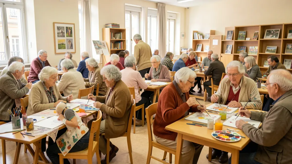 Imagen genérica de personas mayores participando en actividades culturales.