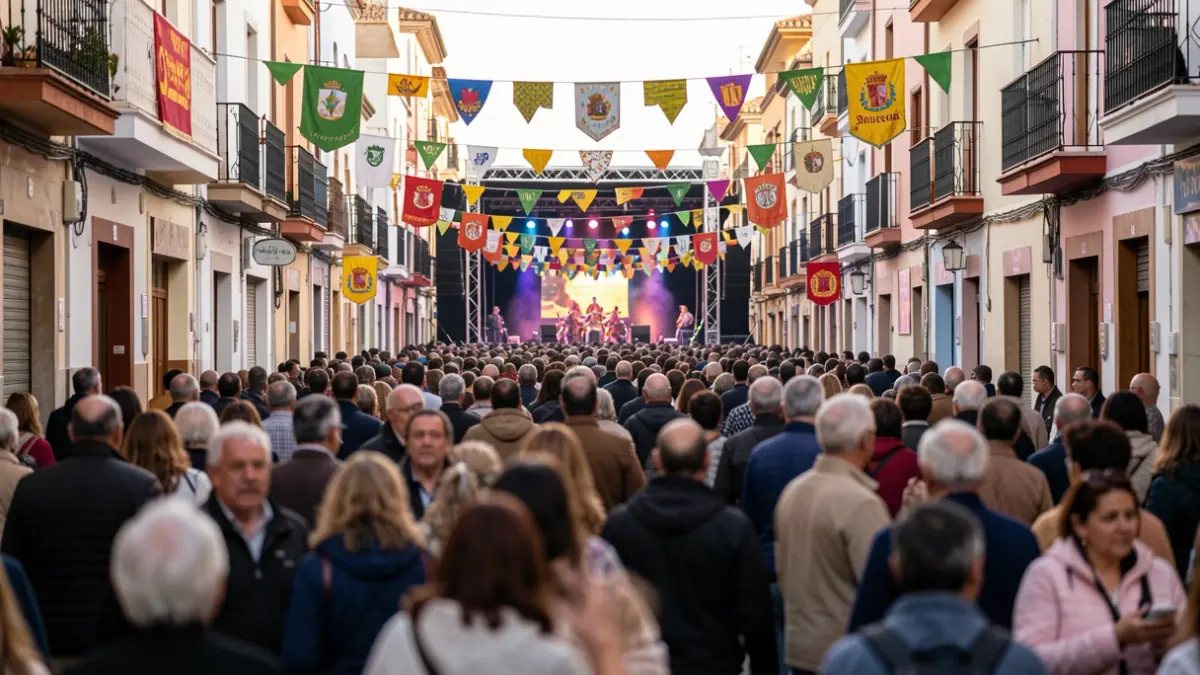 Generic image of a popular festival in Leganés with a festive atmosphere.