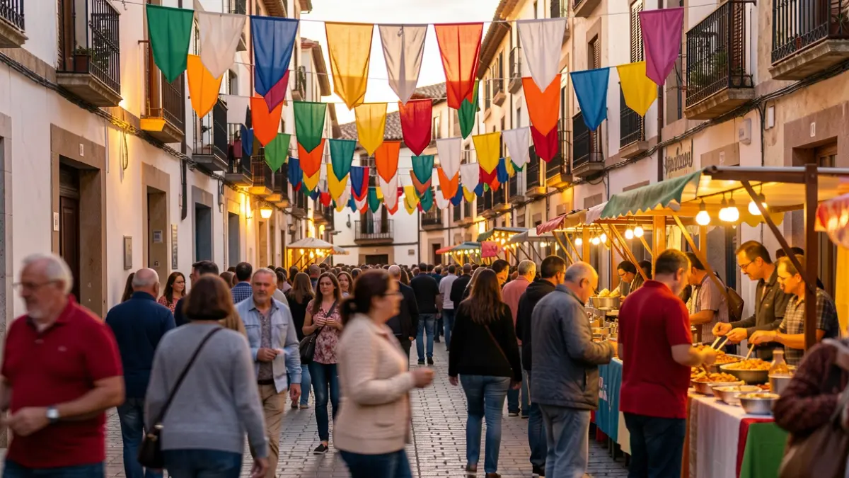 Generic image of a neighborhood festival with a festive atmosphere and people enjoying themselves.