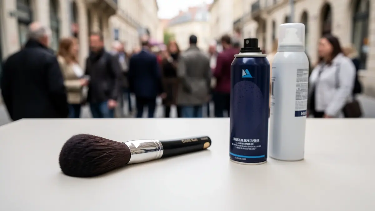 Generic image of hairdressing and makeup supplies.