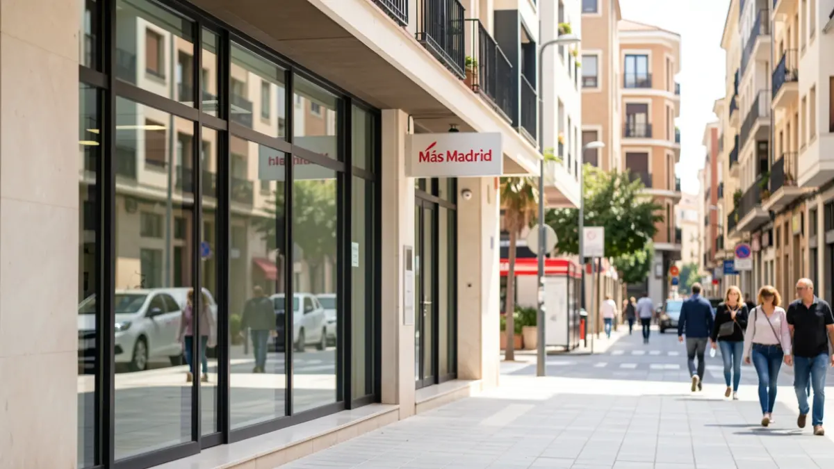Más Madrid headquarters in Getafe that will become a climate refuge.