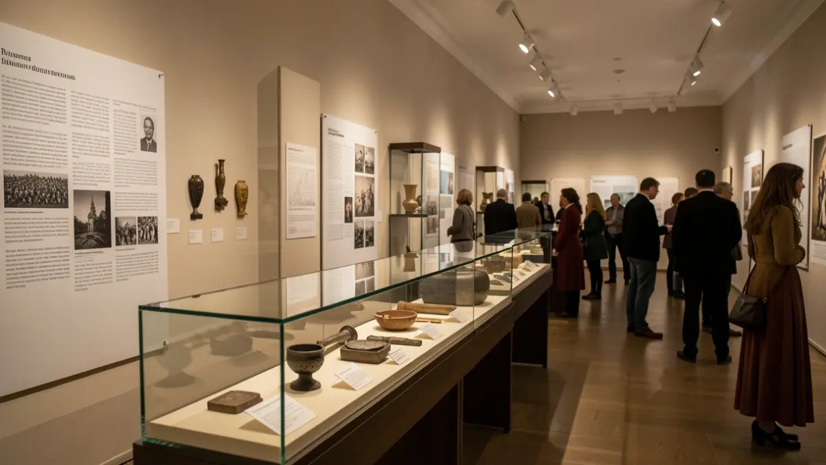 Imagen genérica de una sala de museo con exposiciones.