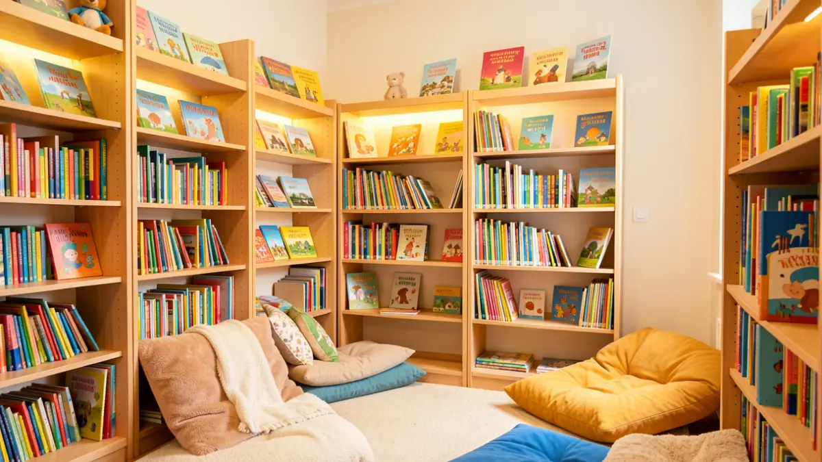 Imagen genérica de un rincón infantil en una biblioteca.