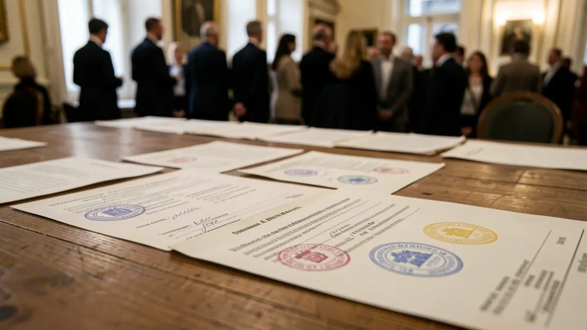 Generic image of official documents on a desk.