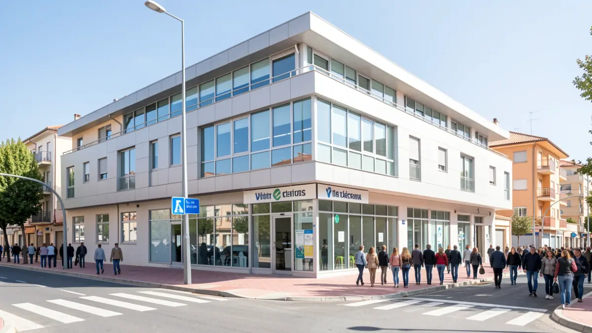 Image of the new health center in Móstoles.