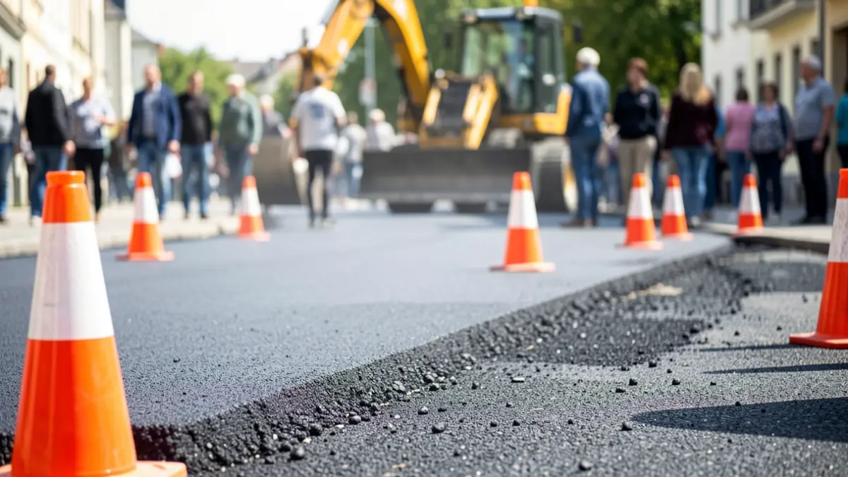 Generic image of public road repair works.