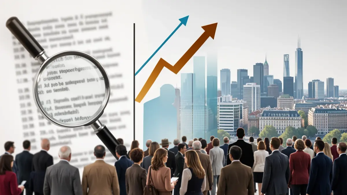 Generic image of job search with abstract elements.