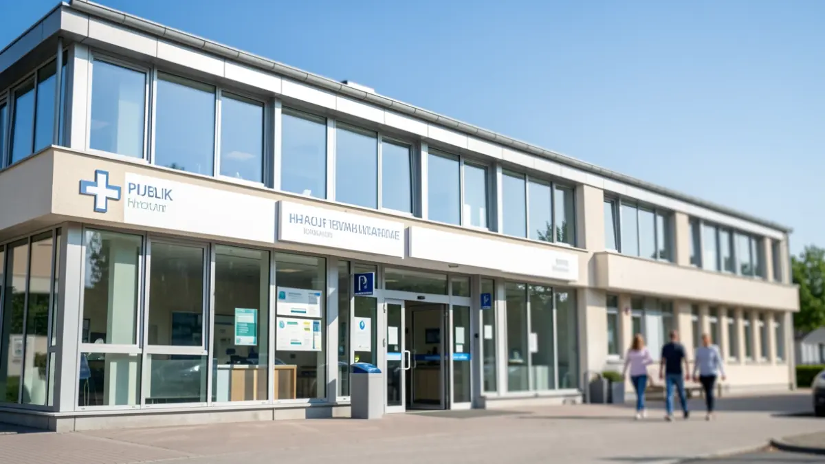Generic image of a modern health center.