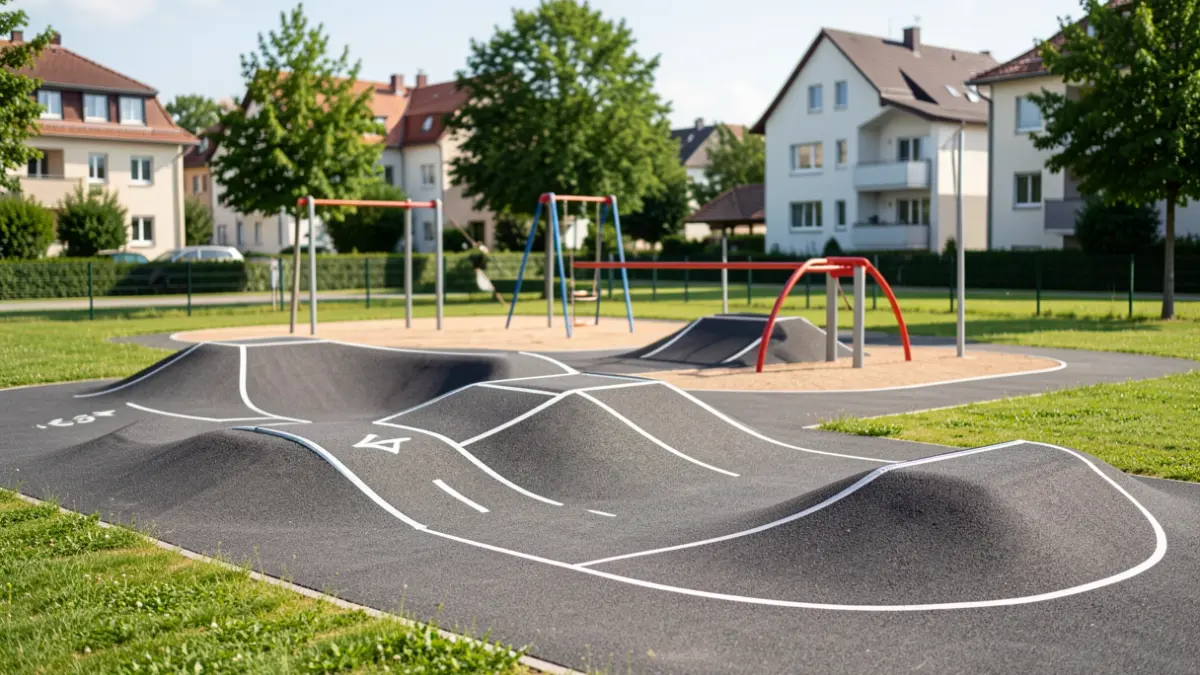 Nuevo circuito de pumptrack en el barrio de Tempranales, San Sebastián de los Reyes.