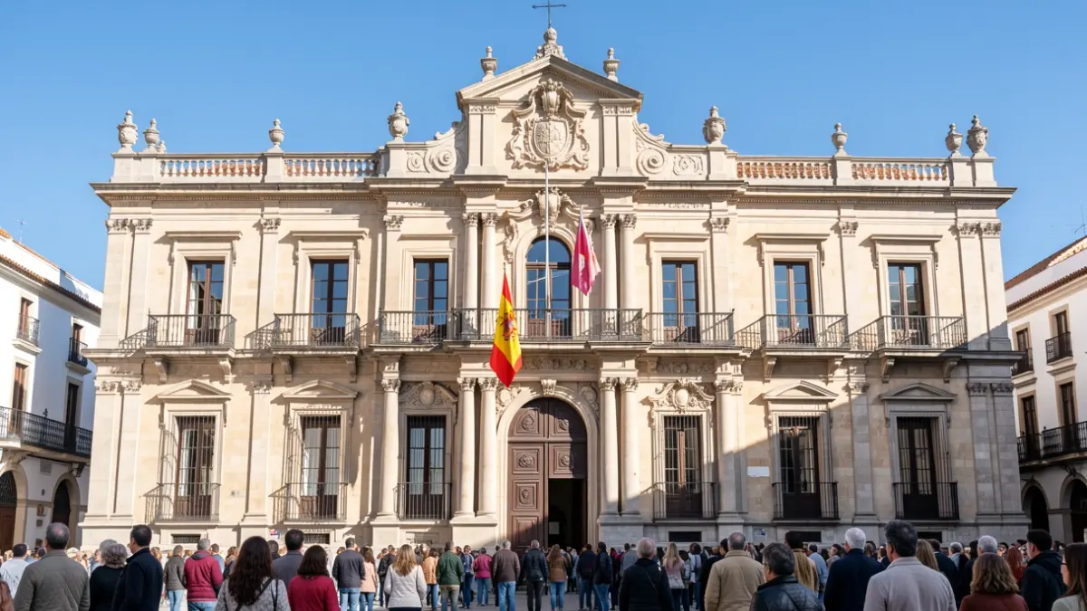 Fachada del Ayuntamiento de Sevilla la Nueva.