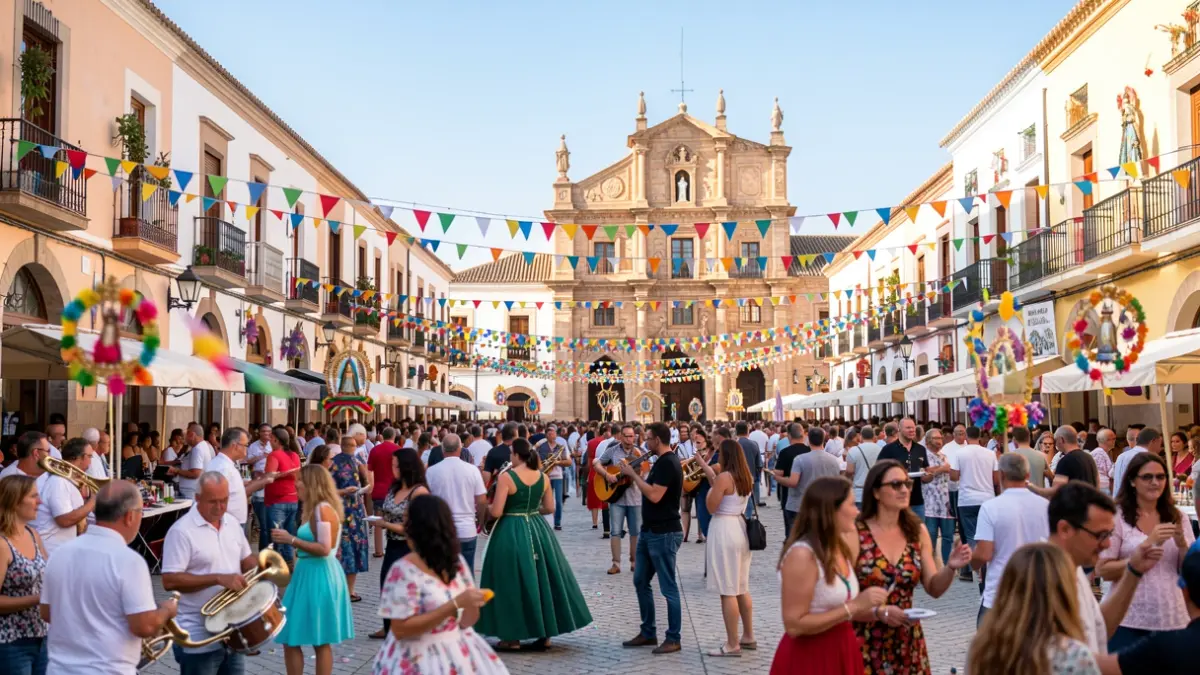 Generic image of the Fiestas de la Virgen del Rosario in Soto del Real, with a festive atmosphere and people enjoying.