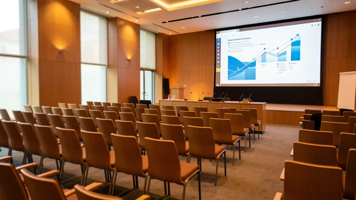 Generic image of a modern conference hall in Alcobendas.