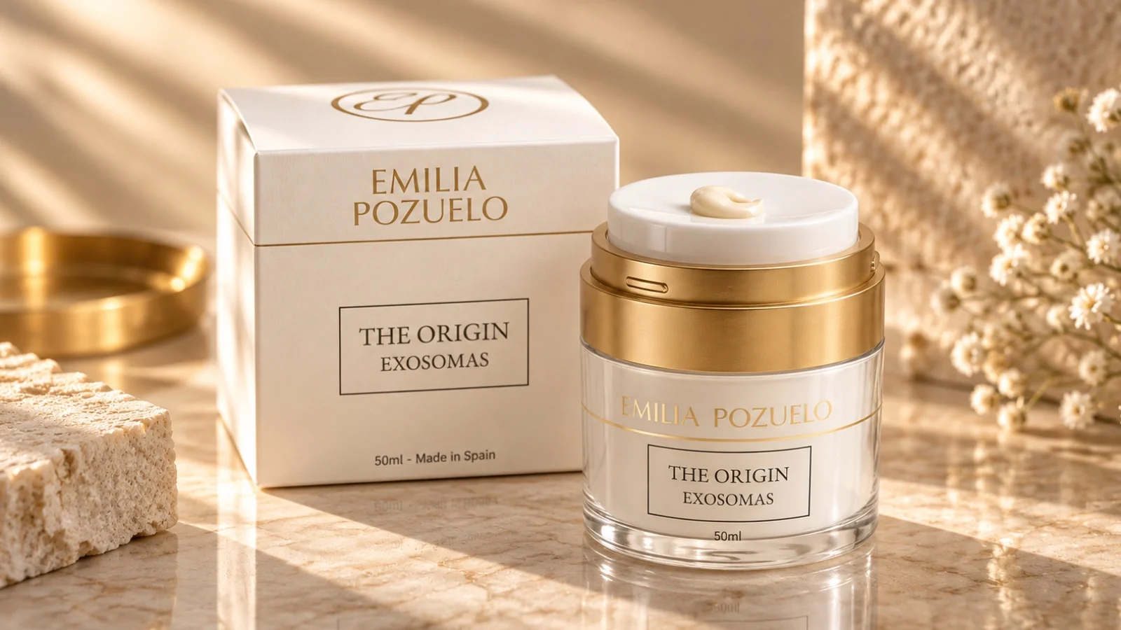 The Origin Exosomas: Emilia Pozuelo debuta en la cosmética premium española con biotecnología y cuidado