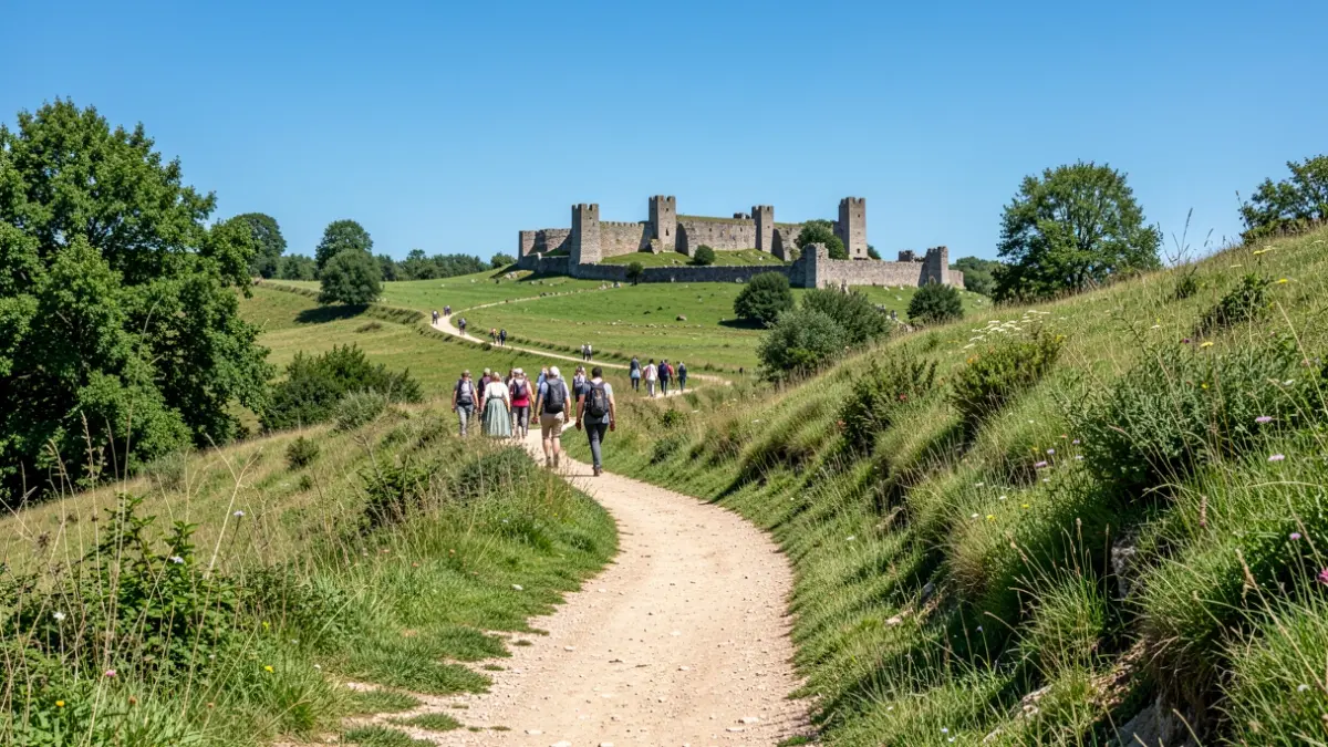 Natural trail with historical elements in Torrelodones.