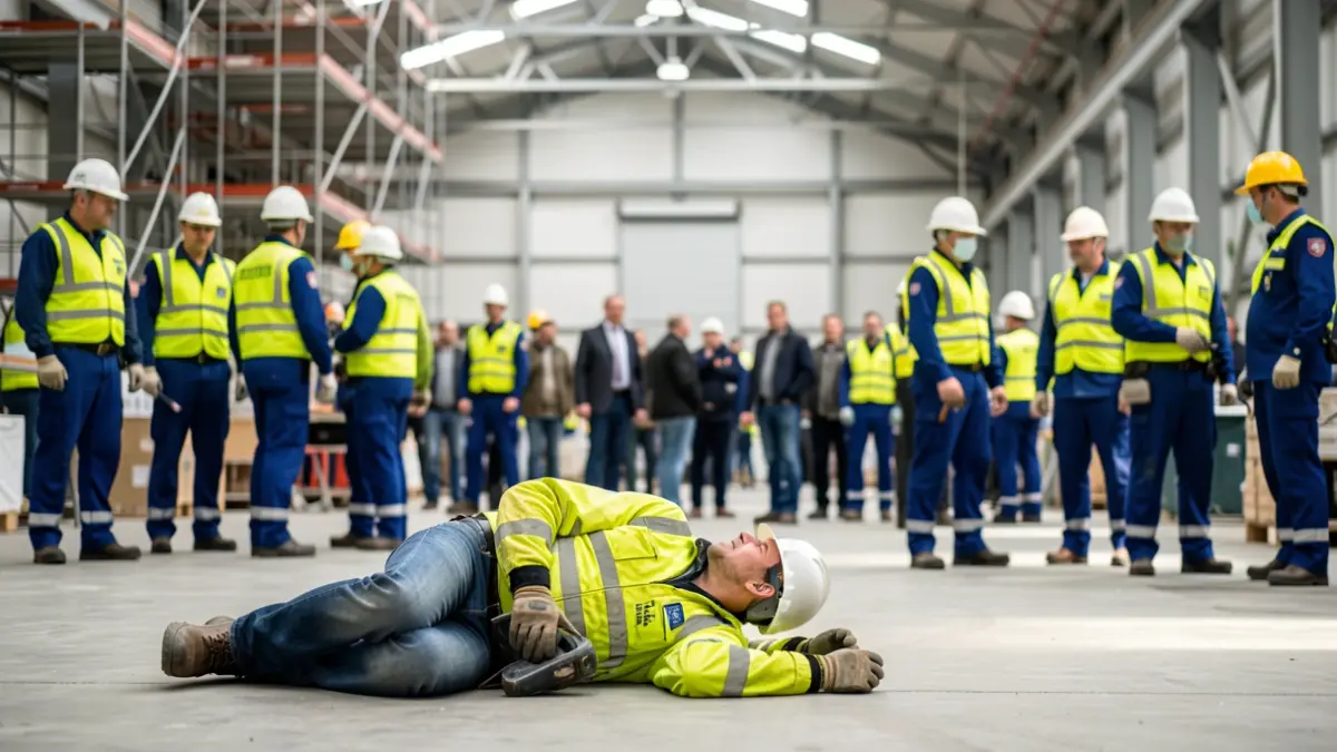 Trabajador herido grave en un accidente laboral en Leganés.