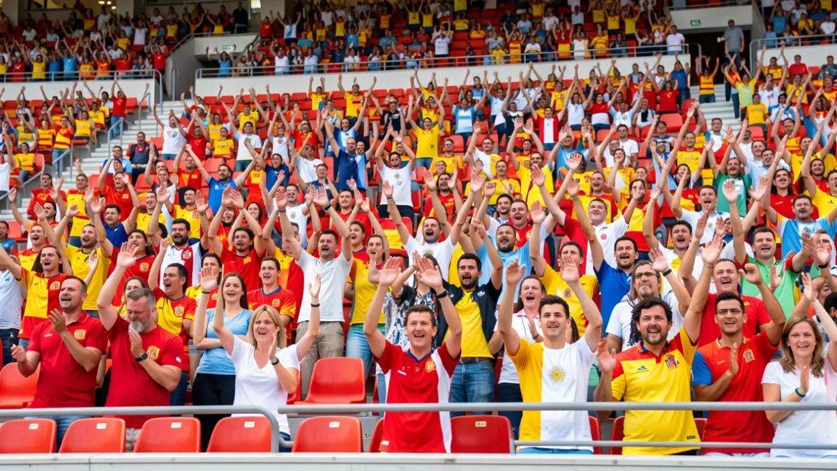 Generic image of a sports arena full of cheering fans.