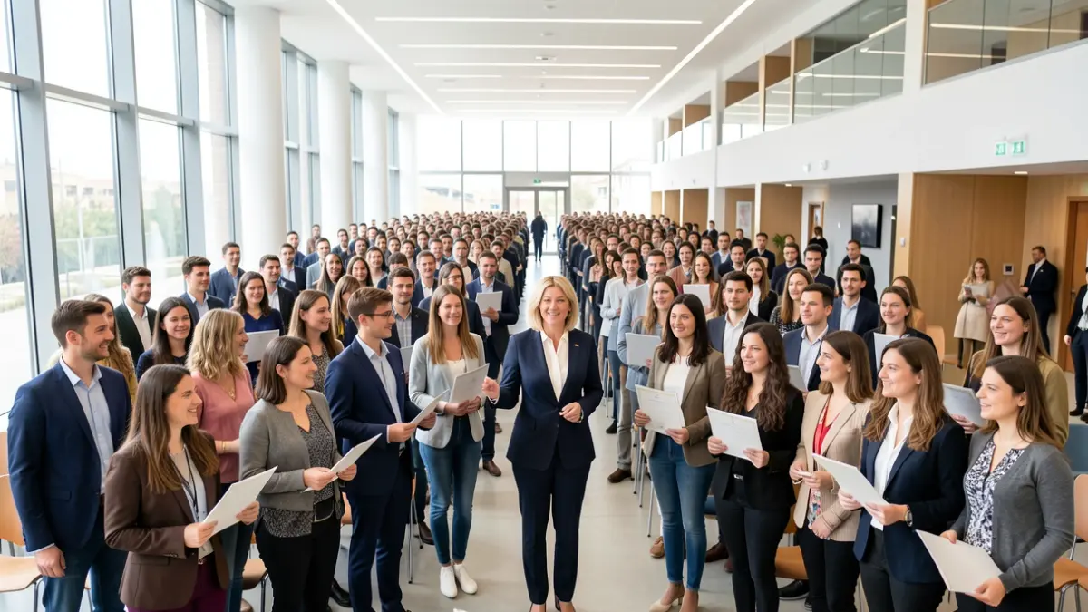 Image of a diploma ceremony for young people in Getafe.