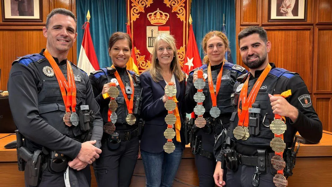 Agentes de Policía Local de San Lorenzo de El Escorial ganan 24 medallas en Juegos Europeos