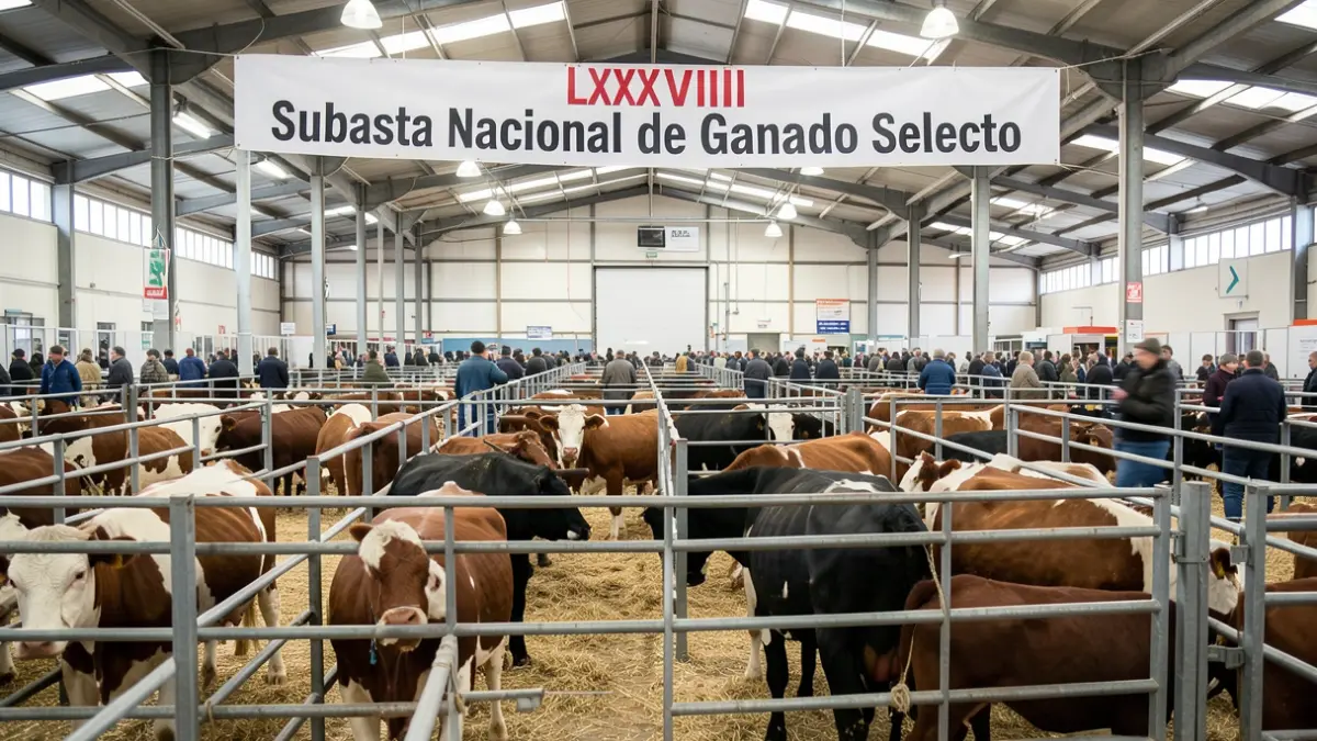 Imagen de la LXXXVIII Subasta Nacional de Ganado Selecto en Colmenar Viejo.