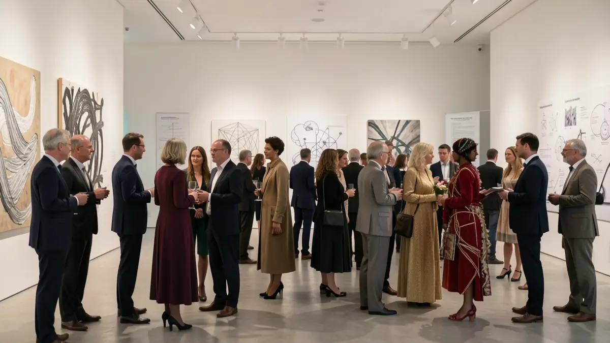 Image of the CSIC Bienal de Arte y Ciencia in Madrid, showing the interaction between art and science.