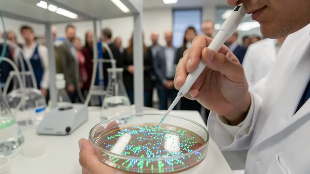 Generic image of microorganism cultures in a laboratory.