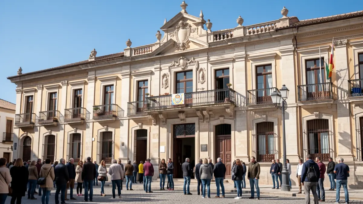 Fachada de un ayuntamiento en la Comunidad de Madrid.