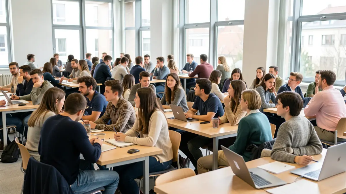 Imagen de una sesión sobre salud mental en un entorno universitario.