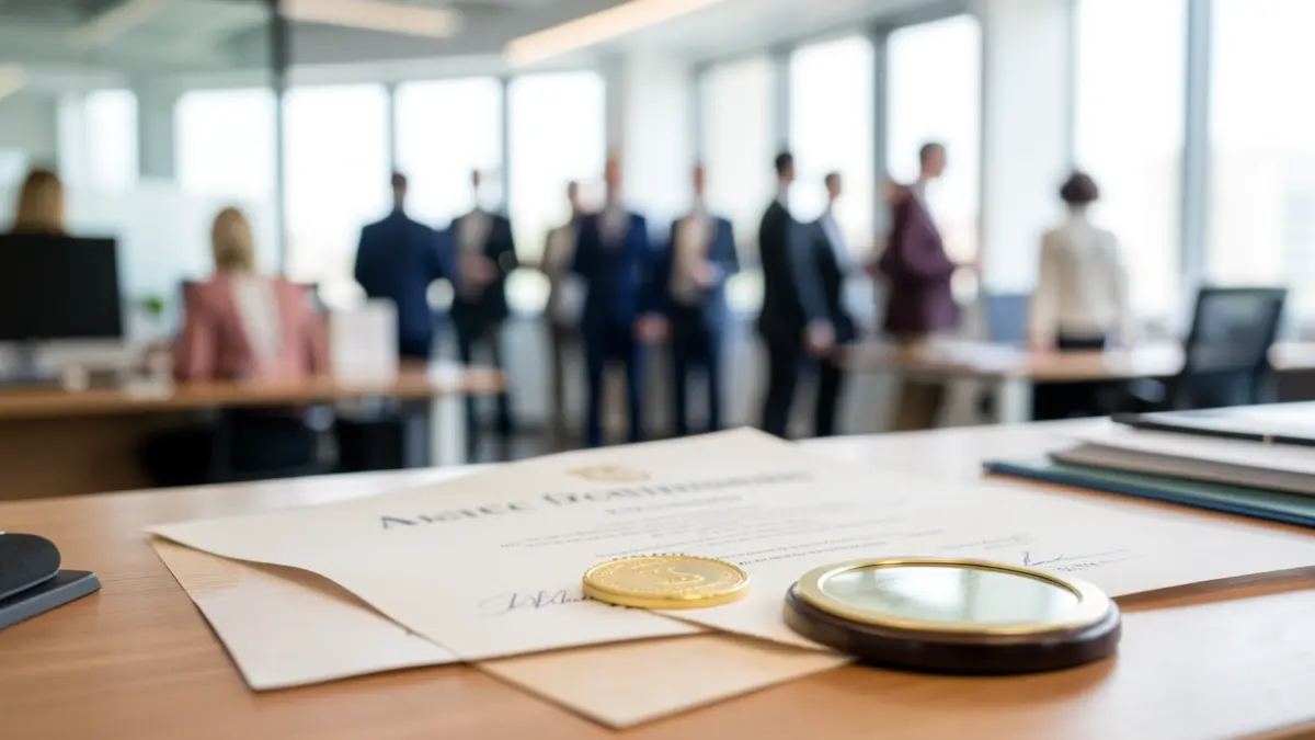 Diploma for the completion of a senior professional qualification program.