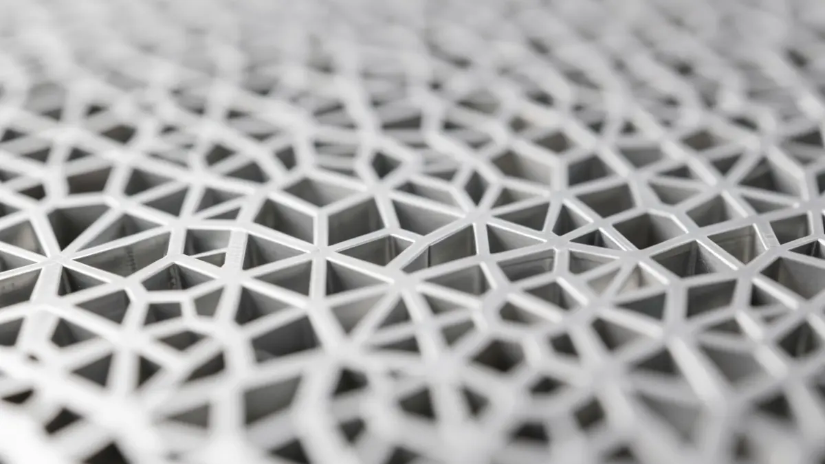 Generic image of a nanoporous anodic aluminum oxide surface with intricate geometric patterns.