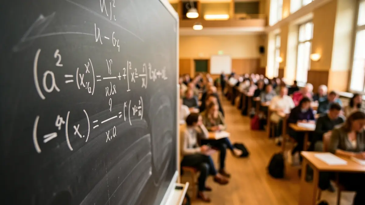 Imagen genérica de una ecuación matemática en una pizarra.