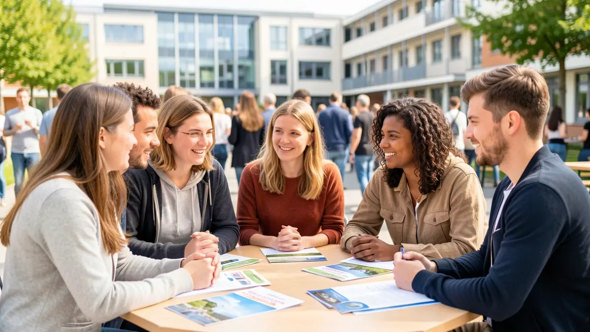 Generic image of university students participating in an awareness campaign.