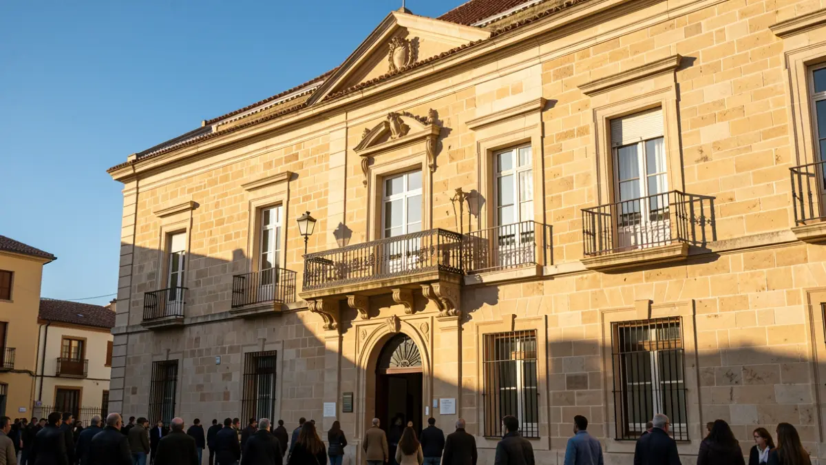 Image of the Móstoles Town Hall in the afternoon light.