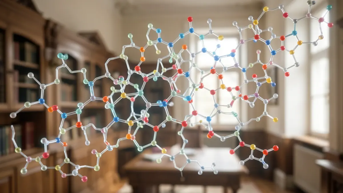 Generic image of protein molecular structures and amino acid sequences.