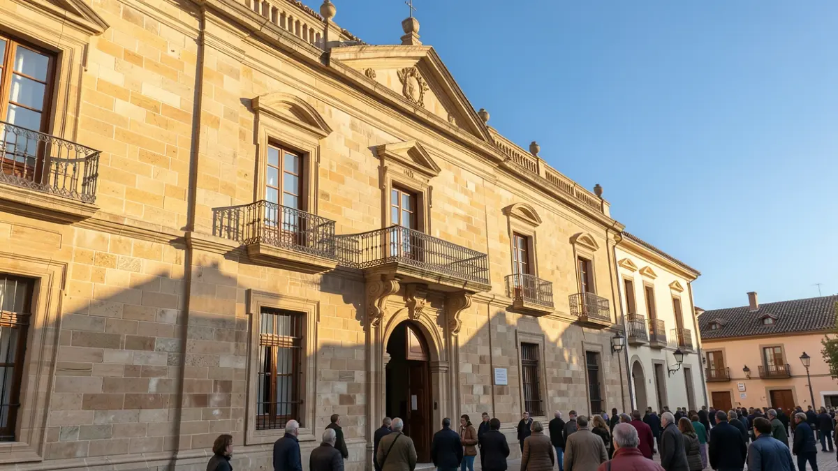 Image of the San Fernando de Henares Town Hall in afternoon light.