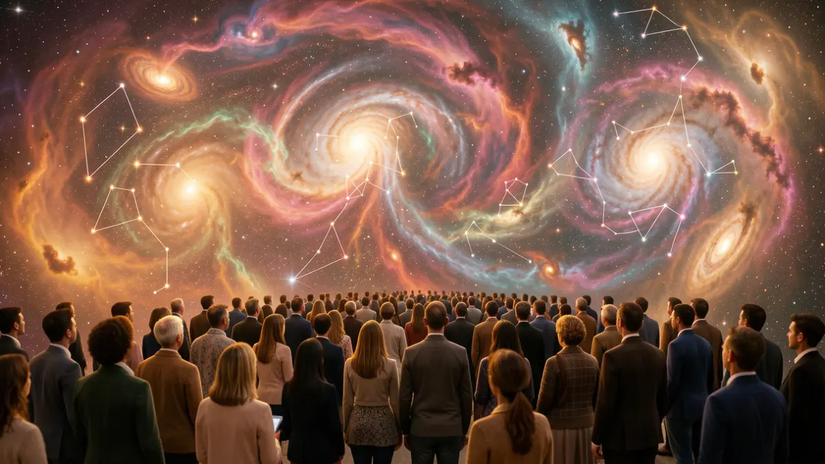 Generic image of abstract nebulae and tactile elements suggesting a multisensory astronomical experience.