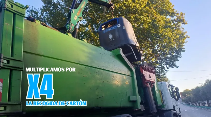 Velilla de San Antonio cuadruplica la recogida de papel y cartón