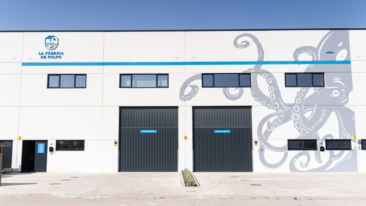 Fachada de La Fábrica de Pulpo en Arganda del Rey. Foto: Grupo Prodesco.